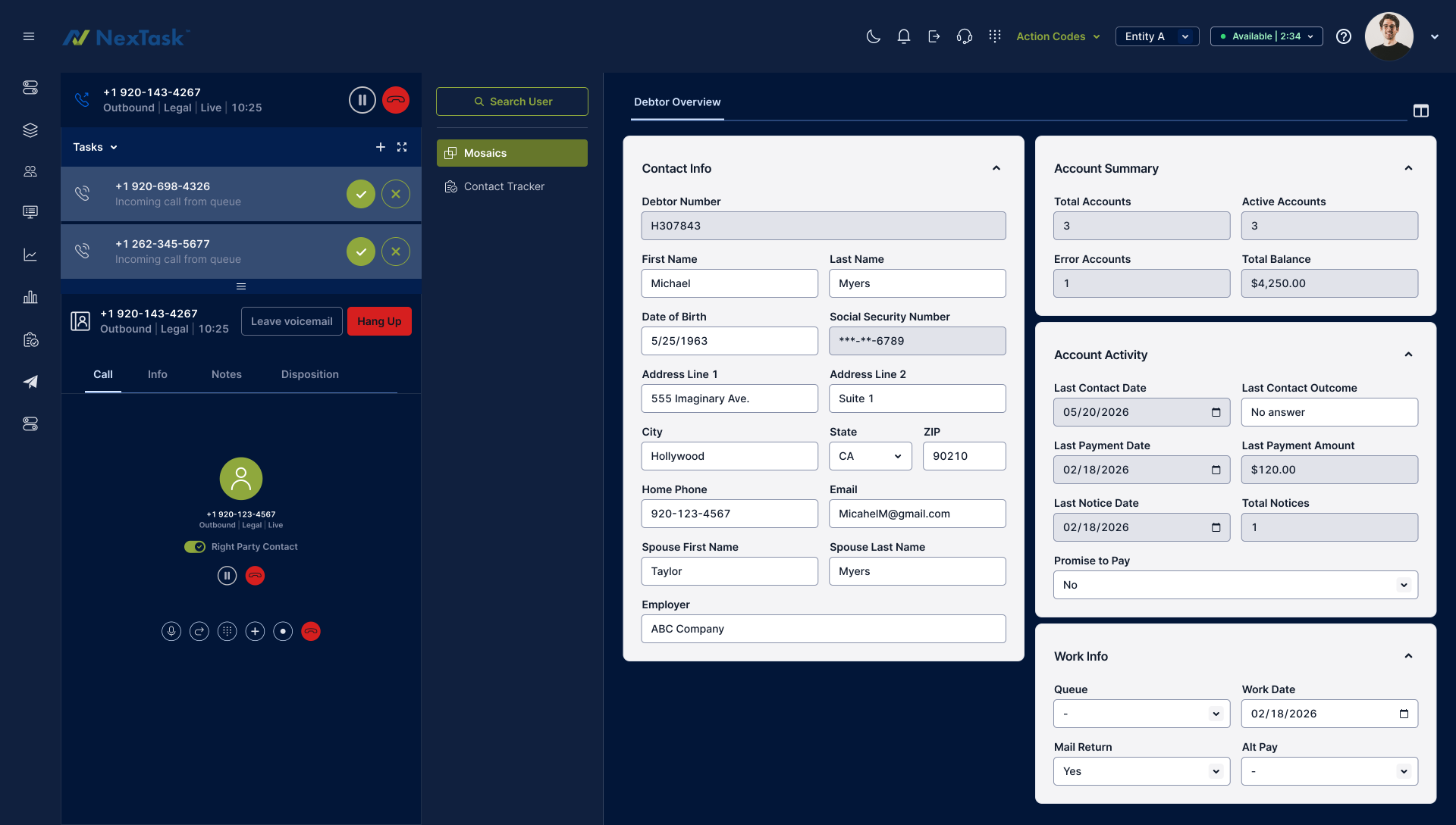 Mosaics configurable workspace for the Roydan Platform, tailoring collections workflows for each user